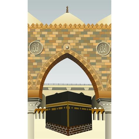 Premium Vector Hajj Mabrour Islamic Banner Template Design With Kaaba