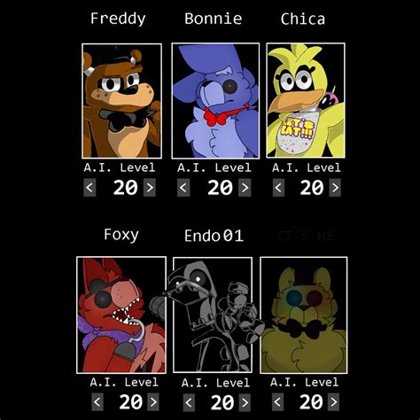 FNaF 1 Custom Night by slivajurassic on DeviantArt