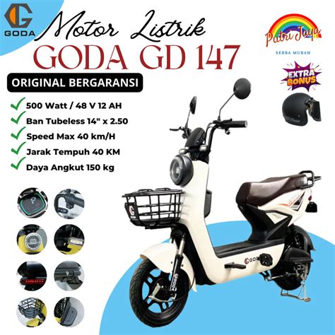 Jual Sepeda Motor Listrik GODA 147 Golden Tiger 500 Watt Bergaransi