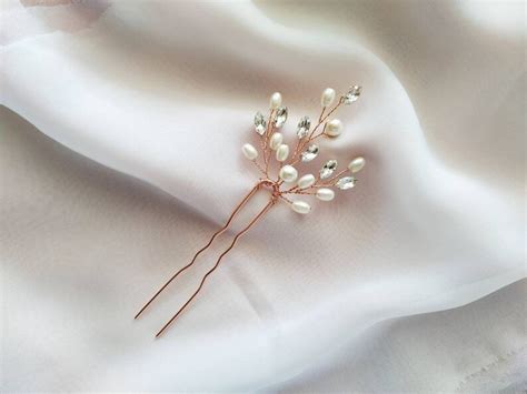 Pearl Hair Pins Bridal Hair Pins Hair Piece For Bride Wedding Etsy