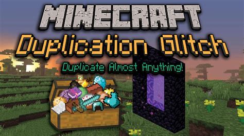 Super Easy 1 20 Minecraft Bedrock Duplication Glitch Using The Portal