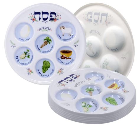 Buy Passover Seder Plate Deluxe Quality Plastic 10 Disposable Plates