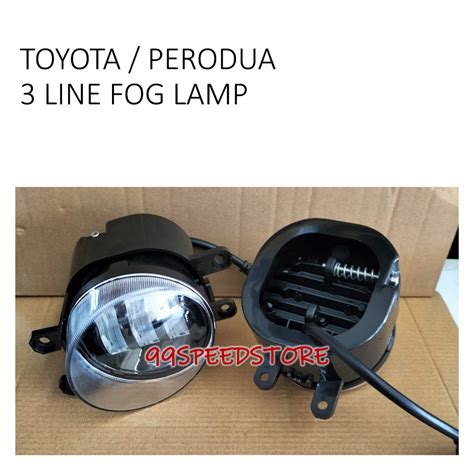 Toyota Perodua Honda Line Fog Lamp White Amber Shopee Malaysia