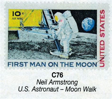 Sheldon the Stamp Man: 1969 FIRST MAN ON THE MOON SCOTT #C-76