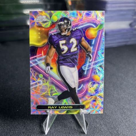 Topps Composite Ray Lewis Nucleus Scope Refractor Ravens Hof