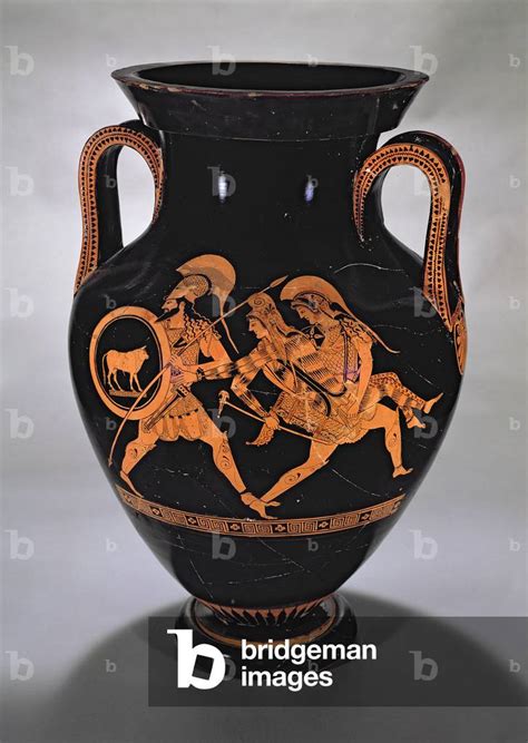 Image of Attic red-figure belly amphora depicting the Abduction of ...