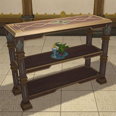 Oasis Open Shelf Bookcase Ffxiv Housing Table