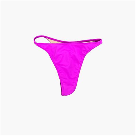 LAA8005 IMPERFECT SAMPLE FUSCIA THONG BIKINI Depop