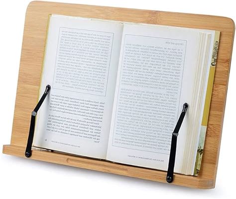 Foccts Atril Madera Soporte Ajustable Ideal Para Leer Soporte Libros