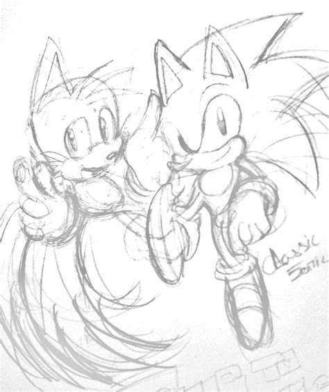 CONTEST TIME Classic Sonic and Tails ( COLOR THIS by Omiza on DeviantArt