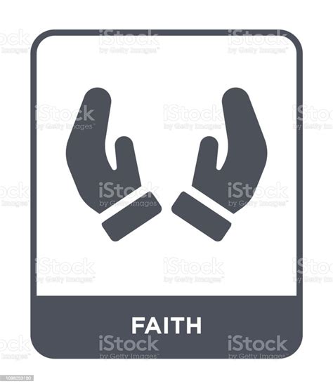 Faith Icon Vector On White Background Faith Trendy Filled Icons From