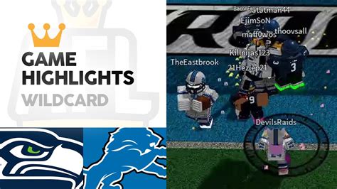 Seahawks Vs Lions Nfc Wildcard Highlights Afl S Youtube