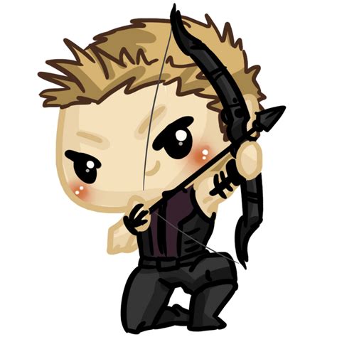 Commission Super Chibis Hawkeye Clint Barton By Ijen Ekusas On