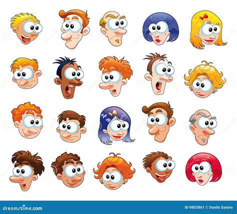 Funny Cartoon Faces Clip Art