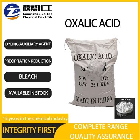 Kg Oxalic Acid Specification For Industrial Use Kg Oxalic Acid