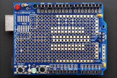 Adafruit Proto Shield For Arduino Kit Stackable Version R Kiwi