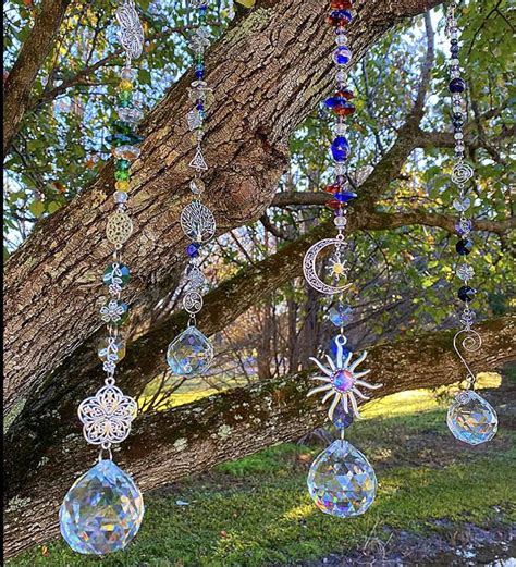 Sun Catcher Window Prism Large 40mm Crystal Patio Decor Etsy Crystal