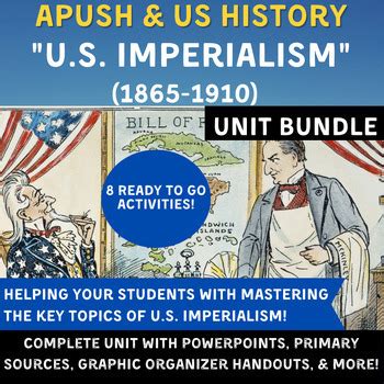 Apush Us History Unit Bundle Us Imperialism Ppts Activities Saq