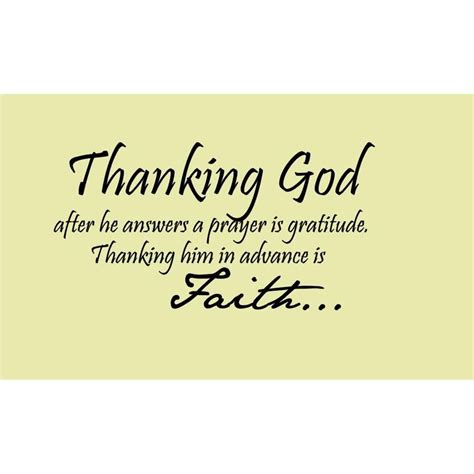 Thanking God In Advance Quotes - ShortQuotes.cc