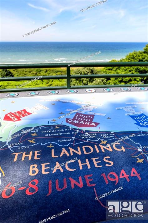 France Calvados Colleville Sur Mer Omaha Beach One Of The Five