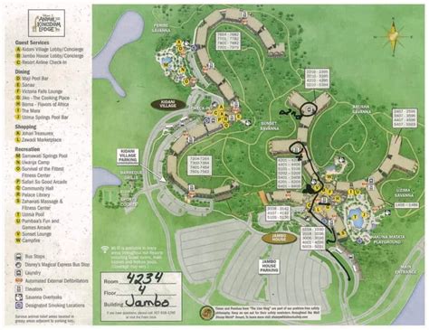 Disney's Animal Kingdom Lodge Map