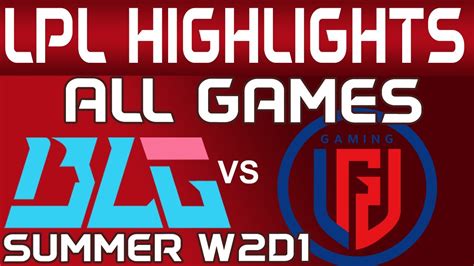 Blg Vs Lgd Highlights All Games Lpl Summer Bilibili Gaming Vs Lgd