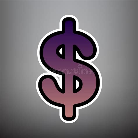 Dollars Sign Illustration Usd Currency Symbol Money Label Stock