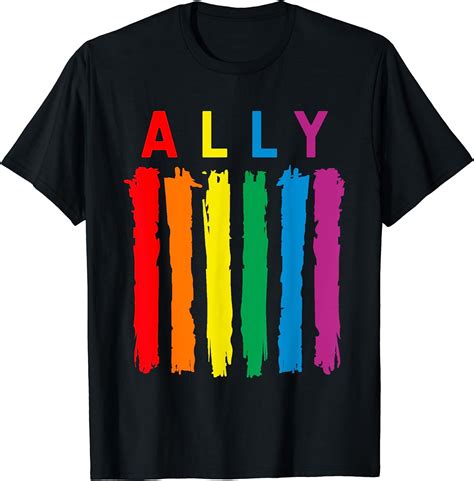 Lgbt Ally Pride Rainbow Proud Ally T Shirt