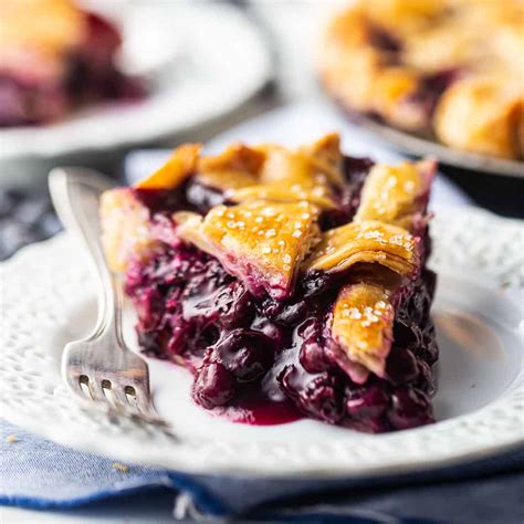 Classic Blueberry Pie Flaky Crust And Thick Glaze Y Filling Baking A Moment