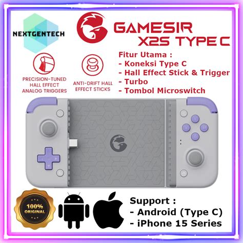 Jual Gamesir X2S Type C Controller Hall Effect Gamepad Mobile Gaming