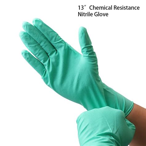 Chemical Resistance Nitrile Glove High Quality Anti Chemical Glove For