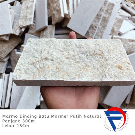 Jual Marmo Dinding Batu Marmer Putih Harga Permeter Shopee Indonesia