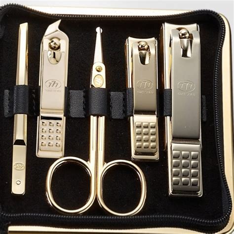 777 Three Seven Gold Nail Clippers 11 Pieces Beauty Set TS-950G Made i – LIPTAIL