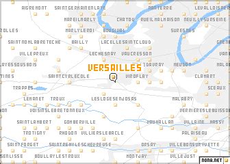 Versailles (France) map - nona.net