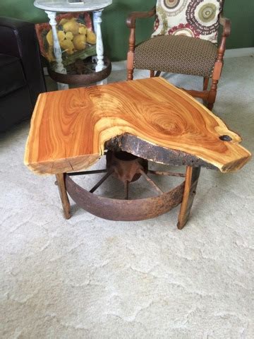 Reclaimed Rustics: TREE SLAB COFFEE TABLE