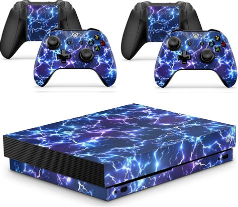 Gizmoz N Gadgetz Xbox One X Electric Storm Console Skin Decal Sticker