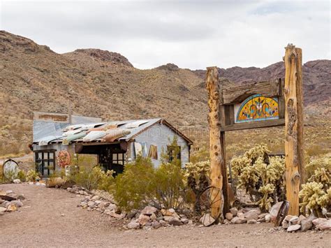 Abandoned Retro Building Of The Nelson Ghost Town Editorial Photo