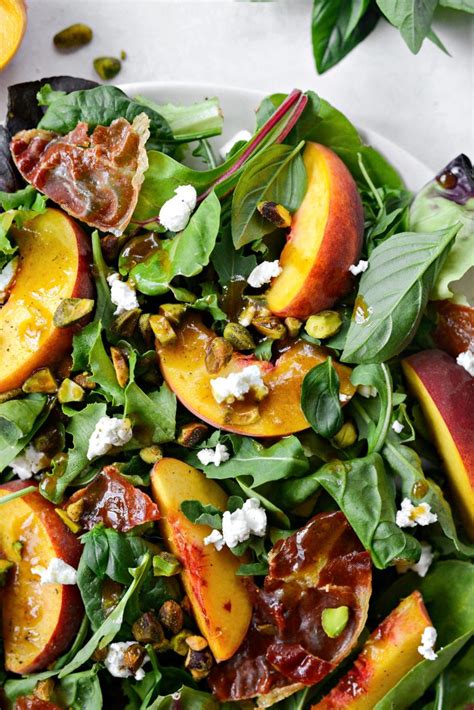 Summer Peach Salad Simply Scratch