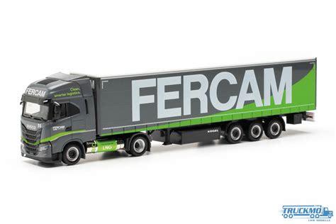 Herpa Fercam Iveco S Way Lng Gardinenplanensattelzug Truckmo