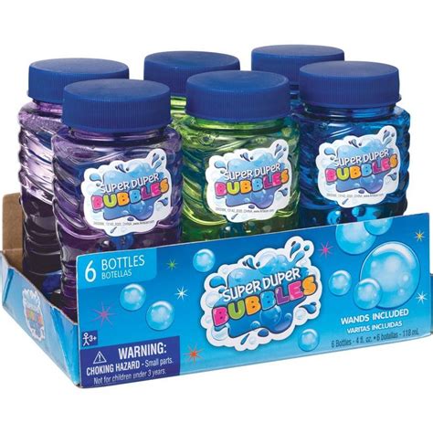 Super Miracle Bubbles 4oz 6ct Party City