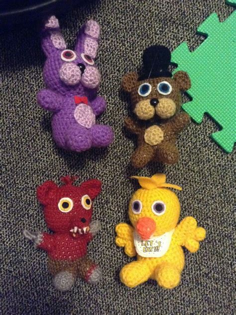 Fnaf Crochet Plush Characters On Deviantart Fnaf Crafts Sewing Patterns Crochet Patterns Cute