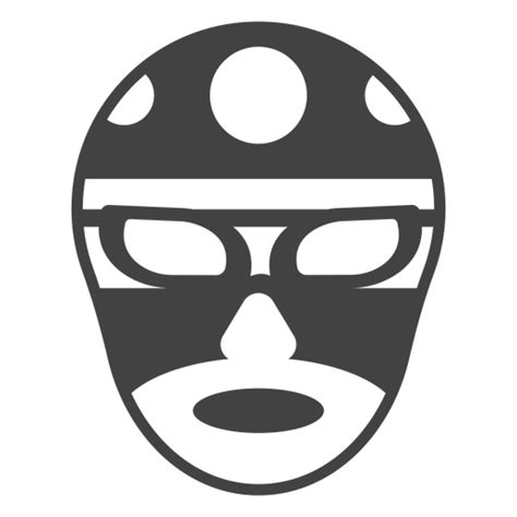 Dise O Png Y Svg De Silueta Detallada De M Scara De C Rculo De Luchador