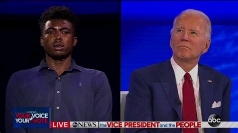 Joe Biden Pressed By Voter For You Aint Black Comment During Town