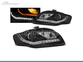 Faros Delanteros Luz Diurna Led Para Audi A B Motorsport