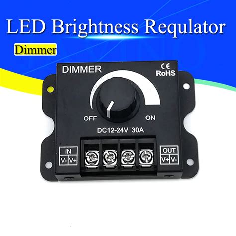 Dc 12V 24V Led Dimmer 30A 360W Voltage Regulator Verstelbare Controller