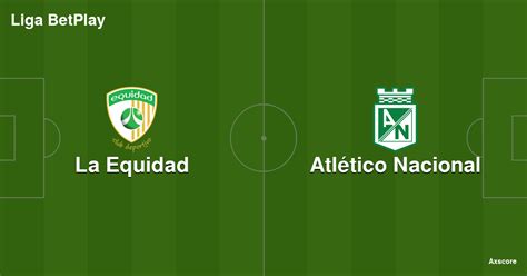 Axscore La Equidad Atl Tico Nacional Livestream H H And Lineups