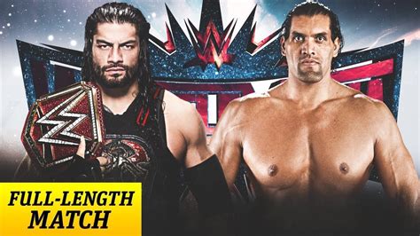 Roman Reigns Vs The Great Khali Wrestlemania 2018 YouTube