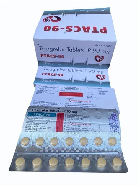 Ticagrelor 90mg Tablet At Rs 360 Stripe Brilinta Tablet In Ahmedabad