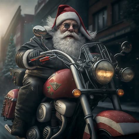 Download Modern Santa Claus, Santa Claus, Biker. Royalty-Free Stock Illustration Image - Pixabay