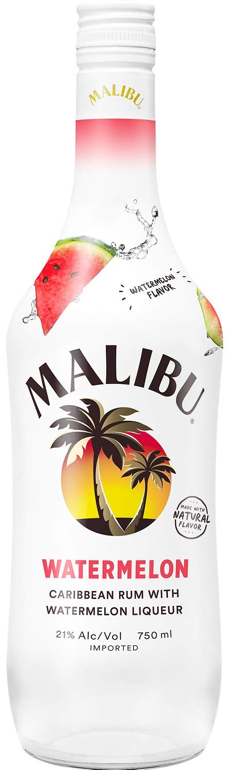 Malibu Watermelon 750ml Luekens Wine Spirits